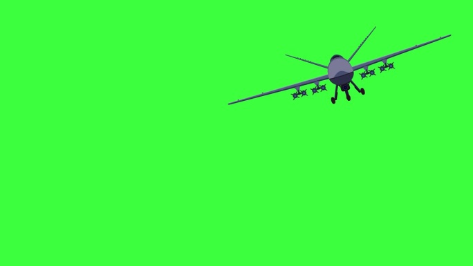 远程军用无人驾驶飞行器。