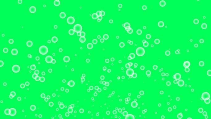气泡在蓝色纯净的海洋中上升到水面。水泡上升并爆炸
泡泡环白色背景，泡泡绿屏，泡泡绿屏，香槟泡泡慢。