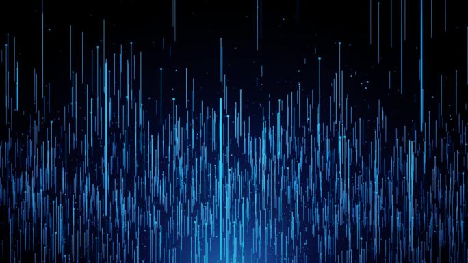 蓝色光纤线路数据流数字空间粒子网络空间技术连接