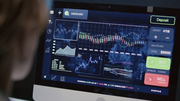计算机屏幕与加密货币分析
