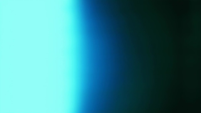 通过蓝色光的过渡，从灯穿过框架向右移动，黑色背景上的蓝色渐变光。