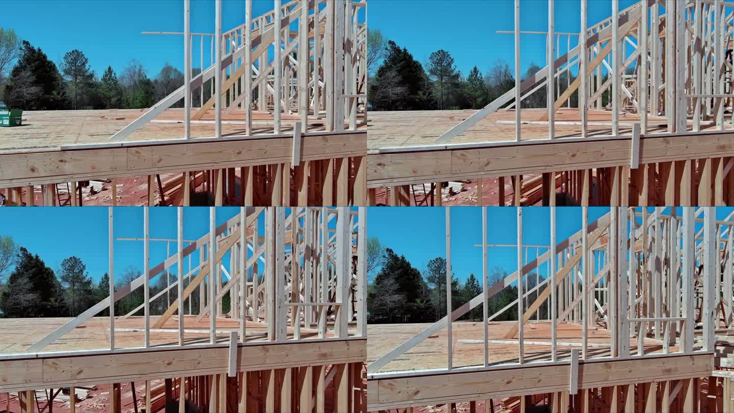 框架房屋是一种以梁和木棒为框架的新型建筑