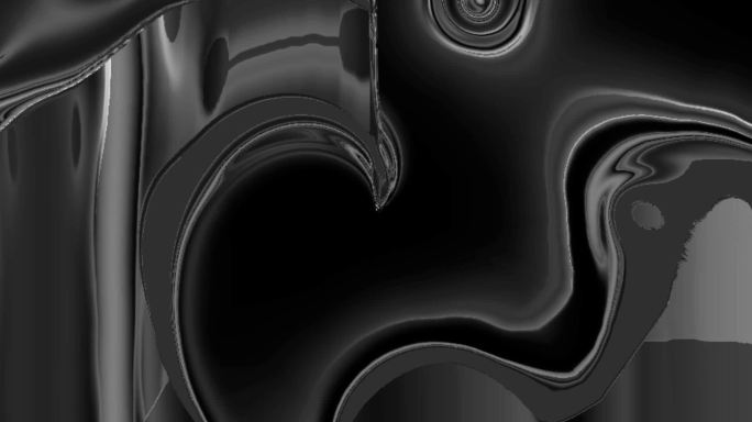 宽屏流体黑白液态融合金属背景投影47