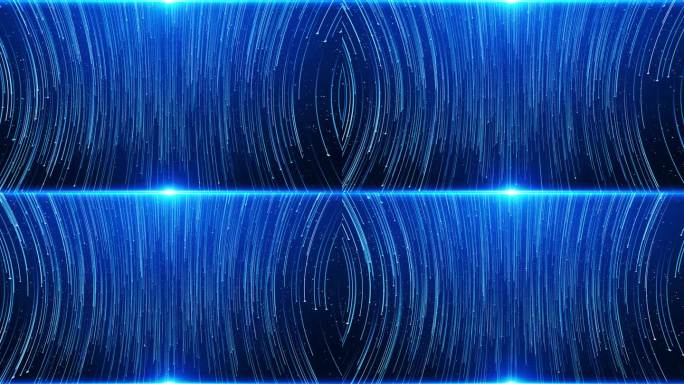 蓝色光纤线路数据流数字空间粒子网络空间技术连接