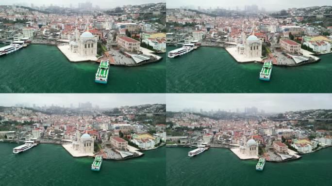 伊斯坦布尔大麦加清真寺的放大镜头