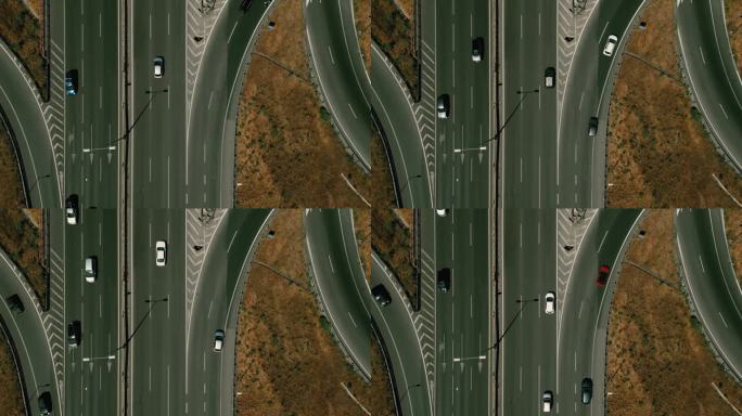 航拍里斯本的高速公路和与其他目的地的不同连接