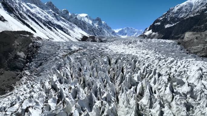 空中无人机Ghulkin Zero Point Shahabad, Ghulkin Glacier,