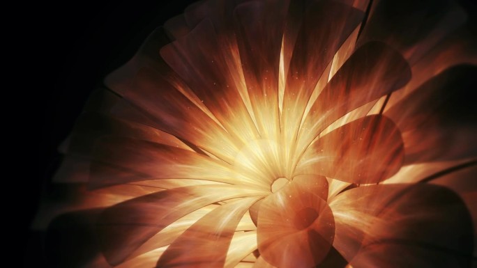 抽象的花朵背景。抽象粒子扭曲动态波浪线条