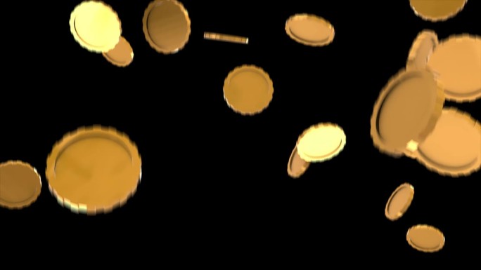 金币掉落循环背景视频