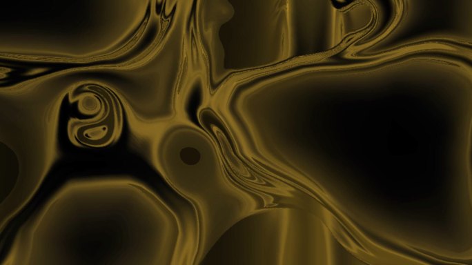 宽屏流体金色黑白液态融合金属背景投影24