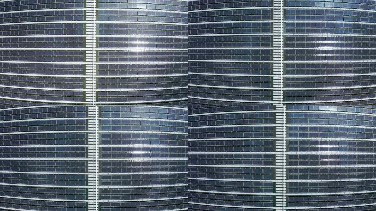 太阳能电池板安装在水面上