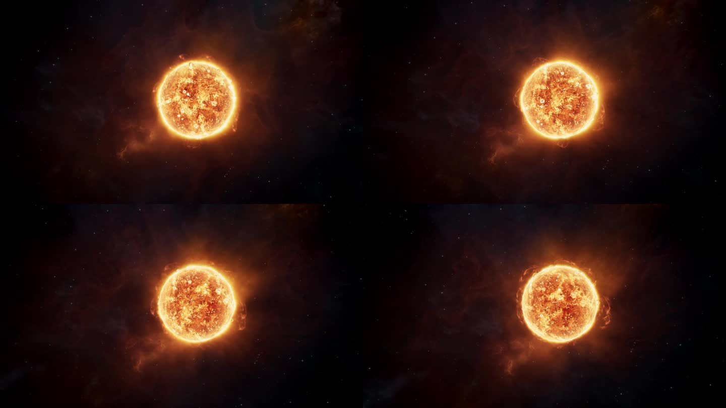 太阳系原恒星太阳太阳广角镜头和深空爆发的星云气体