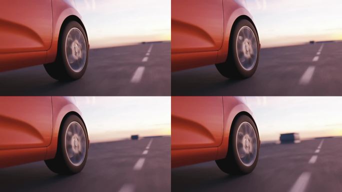 高速公路上汽车尾灯的三维可视化