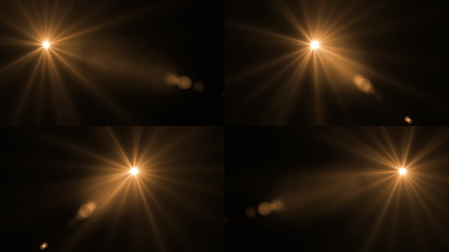 光学透镜耀斑光线过渡无缝循环。4K美丽的白色聚光灯效果移动