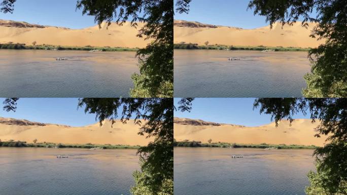 尼罗河沿岸埃及海岸全景图