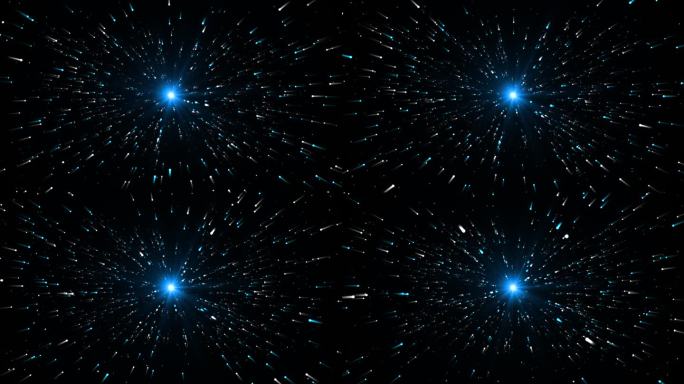 网络空间科幻科技飞向数字空间科幻隧道蓝色霓虹大数据高科技