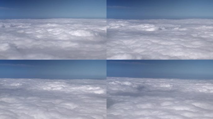 从山顶俯瞰云海云海