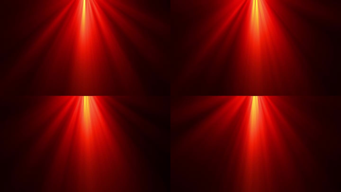 环中心顶部红橙色光学透镜耀斑光径向闪耀光线动画艺术背景为屏幕项目覆盖。灯光光线效果动态明亮的视频镜头