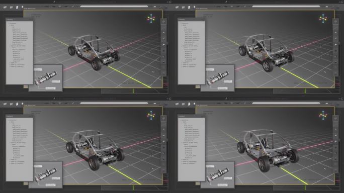 概念三维CAD软件，开发和测试电动汽车