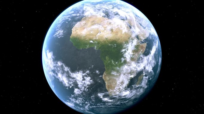 赤道几内亚国家地图从太空到地球缩放