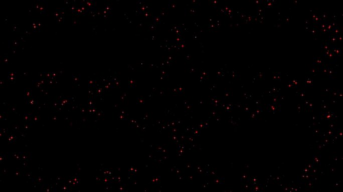 外面闪耀的红星粒子效果材质(透明背景)带有alpha通道的MOV