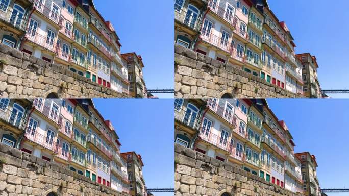 葡萄牙波尔图——河上色彩缤纷的里贝拉海滨公寓