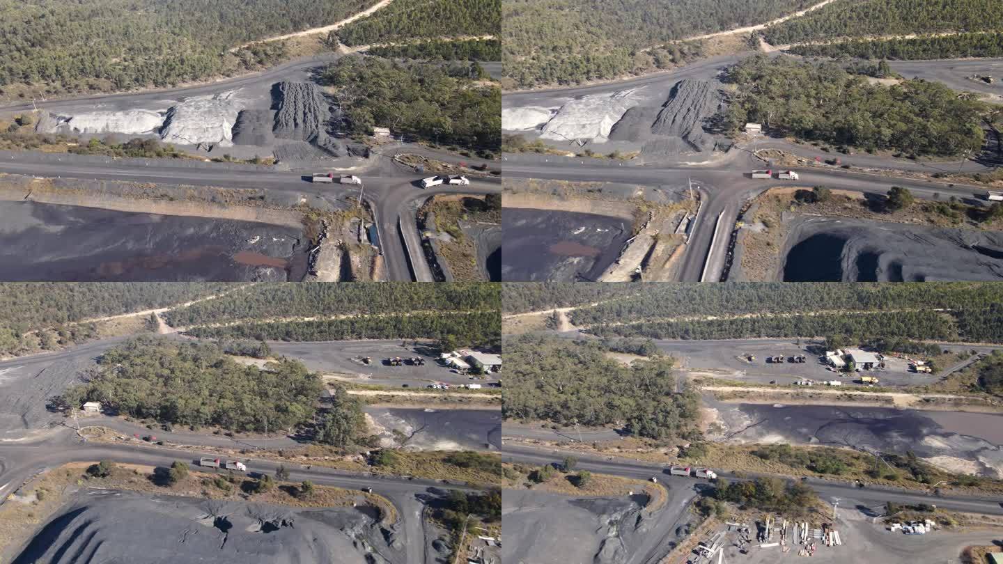 2023年6月，新南威尔士州阿平市阿平西煤矿的航拍无人机视图