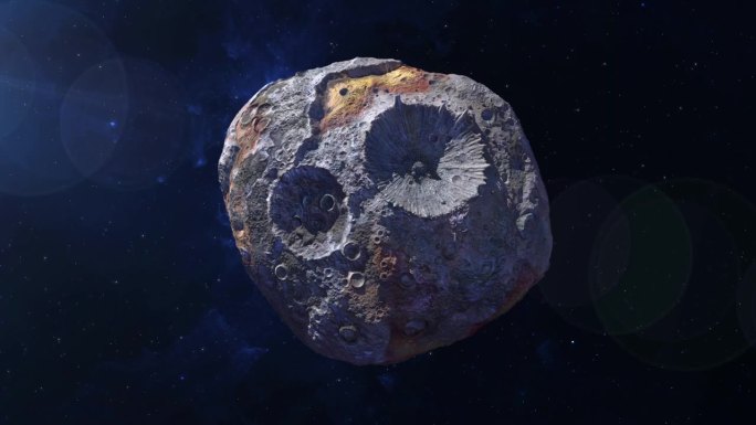 普赛克小行星:巨大的金属小行星。