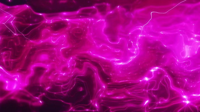 抽象的慢动作粉色流体墨水运动背景，充满活力的彩色油漆漩涡和波浪流动形式。
