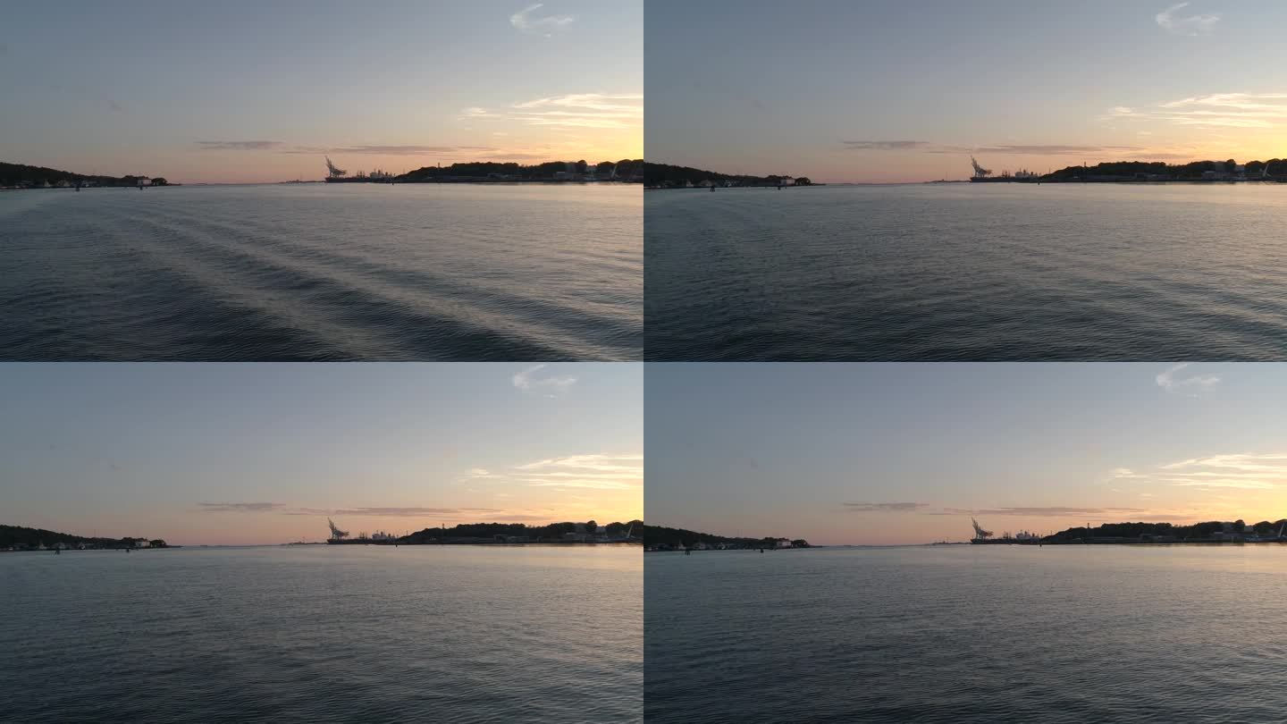 瑞典哥德堡港的无人机录像