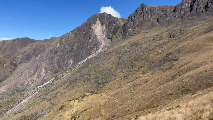 秘鲁安第斯山脉上的圣谷奥扬坦博