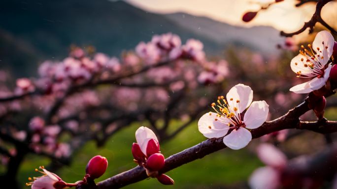 梅花花朵背景26