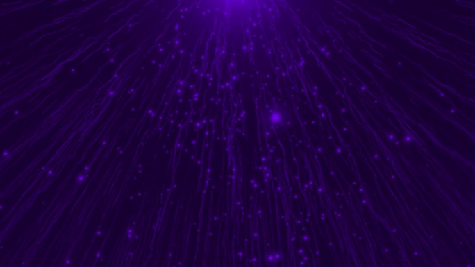 紫色的流星雨波浪形的粒子与闪闪发光的粒子，粒子的背景