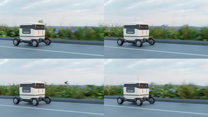 在不久的将来，送餐机器人可能会服务于家庭，递送时间的竞争。