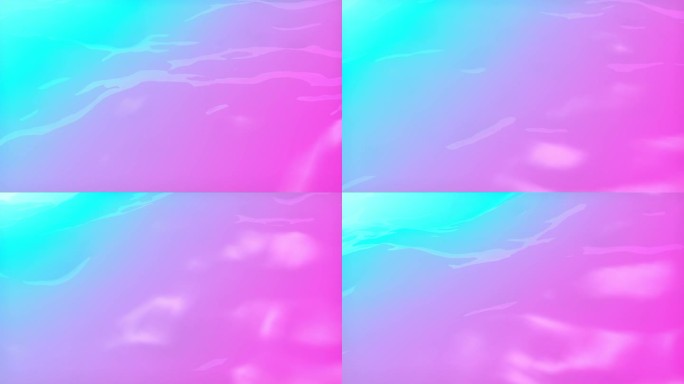 蓝粉色波浪，抽象背景。三维动画