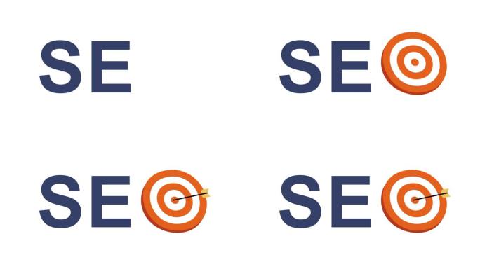 SEO搜索引擎优化网站排名提升目标动画