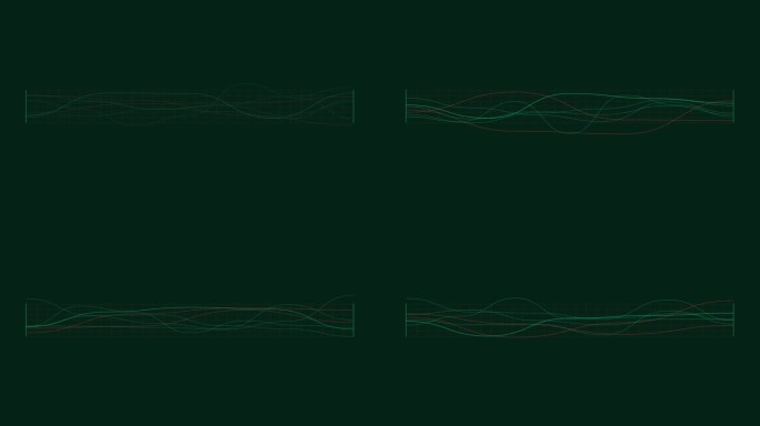 声波频谱动画在科幻HUD风格。