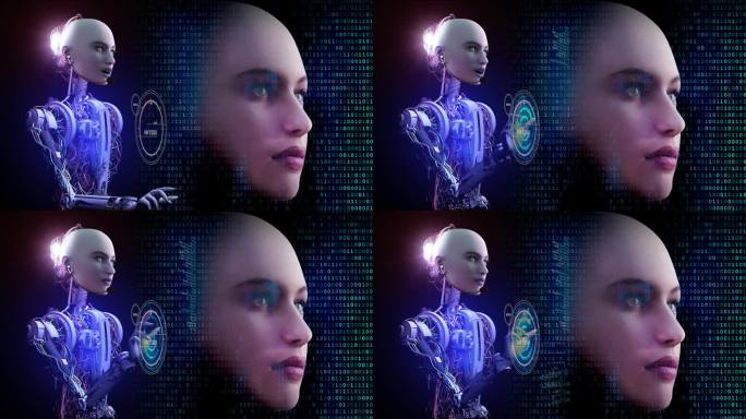 人工智能机器人设计二进制码面