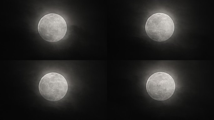 长焦镜头超级月亮超大月球