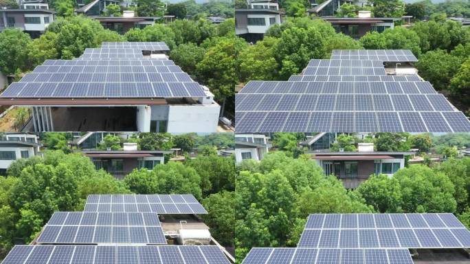 农村住宅屋顶太阳能板
