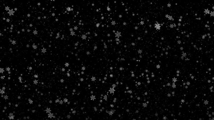 4K圣诞彩纸雪花散景灯3D背景。2024年新年，