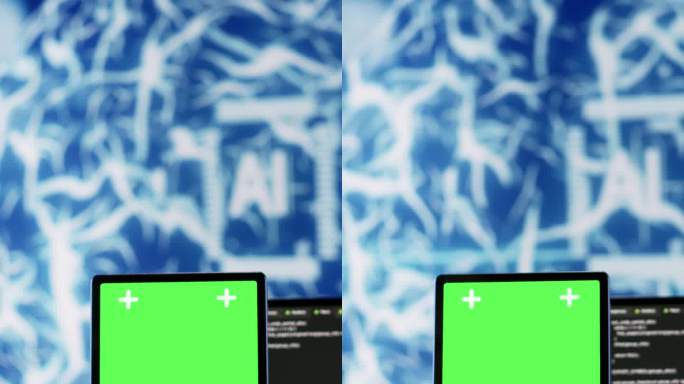 绿屏平板上的垂直视频AI脚本编码