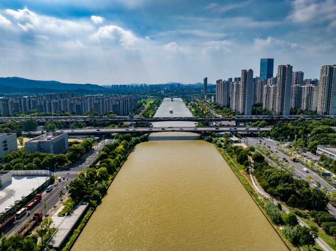 京杭大运河苏州段延时摄影