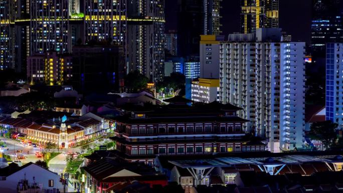佛牙寺:新加坡大繁华夜景