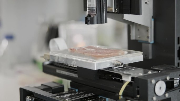 科学家正在安装生物墨水打印机