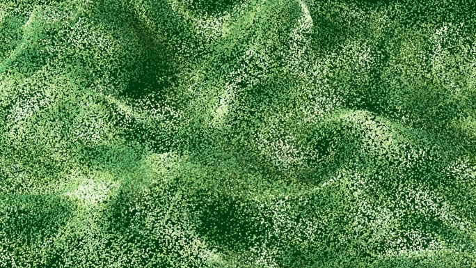 绿色小方块粒子扰动波动
