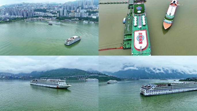 国庆游轮停靠港口