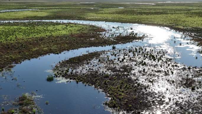 挠力河国家级自然保护区湿地航拍