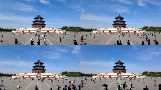 天坛公园皇家园林历史建筑北京延时古典建筑