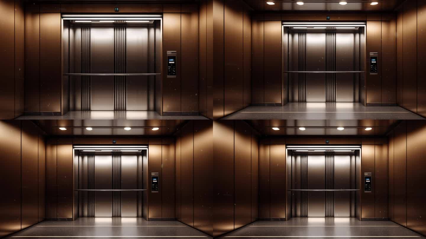 金属门电梯电梯间概念背景15
